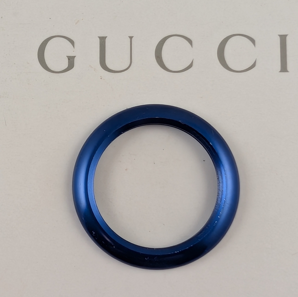 GUCCI WATCH METALLIC BEZEL FOR THE 1100/1200 WATCH/BLUE 💙 NEW